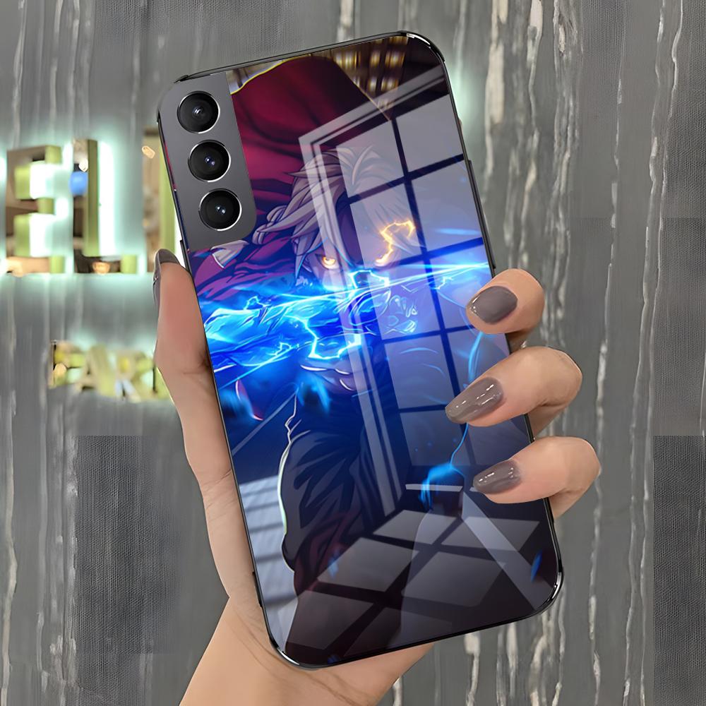 Чехол для телефона F-Fullmetal Alchemist для Samsung A25 A13 A33 5G A54 A36 A35 A56 A52 A14 Ударопрочный стеклянный чехол