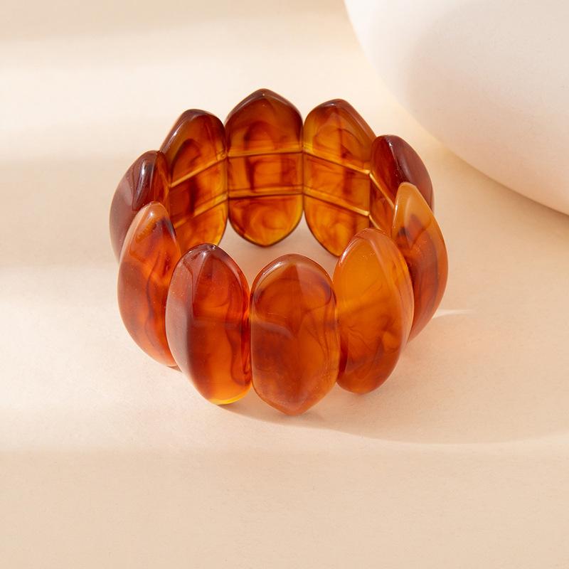 Персонализированный эластичный браслет с бусинами, плетеный, нишевого цвета, размытый акриловый браслет, браслет в стиле 'wind'