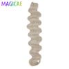 30Inches 200g/Pcs Blond P27/613 Bio Body Wave Bundles Ombre Light Brown Grey White 58# Bio High Temperature Synthetic Hair