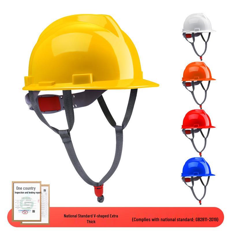 LIKAI Safety Helmet: Thick, Impact-Resistant Construction Site Protection with Customizable Printing for Supervisors and Engineers
