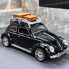 Travel Version 1/32 Beetle Alloy Classic Car Model Diecasts Metal Retro Vehicles Car Model Simulation Sound Light Kids Toys Gift