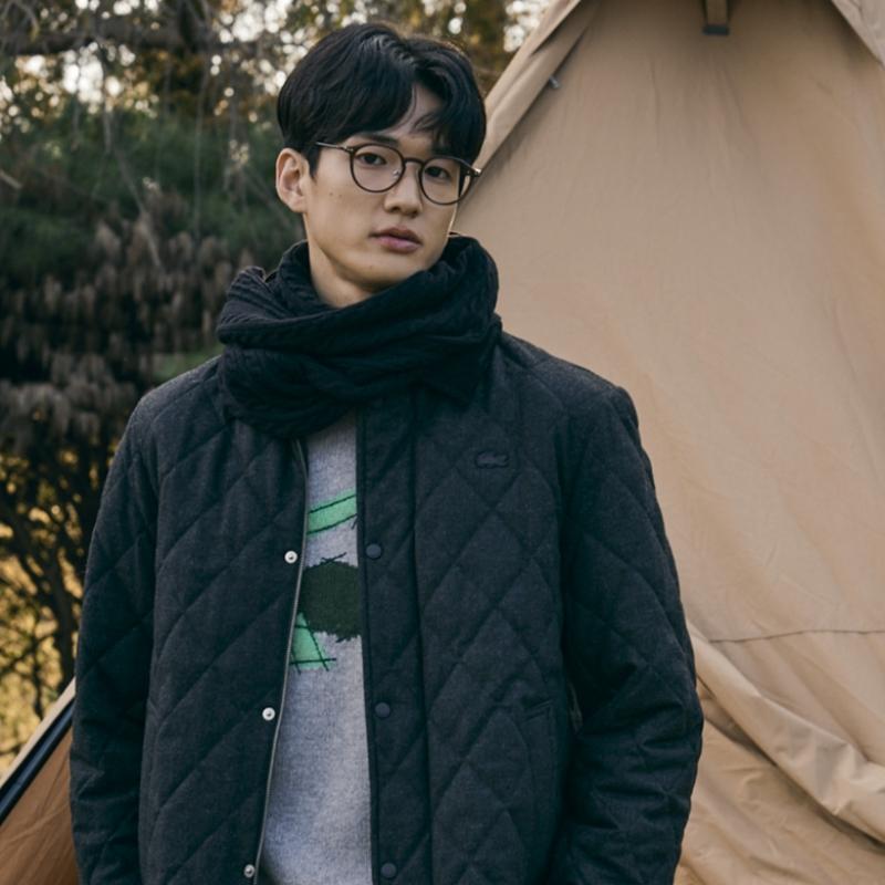 Lacoste Обычная шерстяная салфетка для губ [черная]