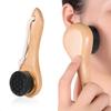 SPA Face Wash Brush Beech Long Handle Nano Silk Cleansing Brush Face Wash Makeup Remover Blackhead Soft Massage Brush