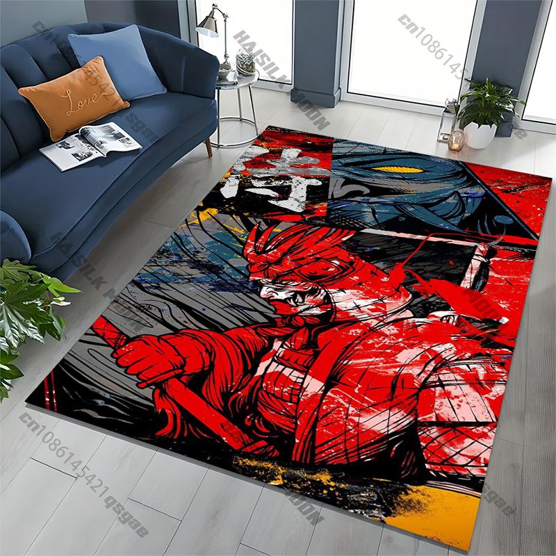 Японский ковер Samurai Spirits, ковер для дома, гостиной, спальни, дивана, придверный коврик, кухонный декор, нескользящий коврик для пола