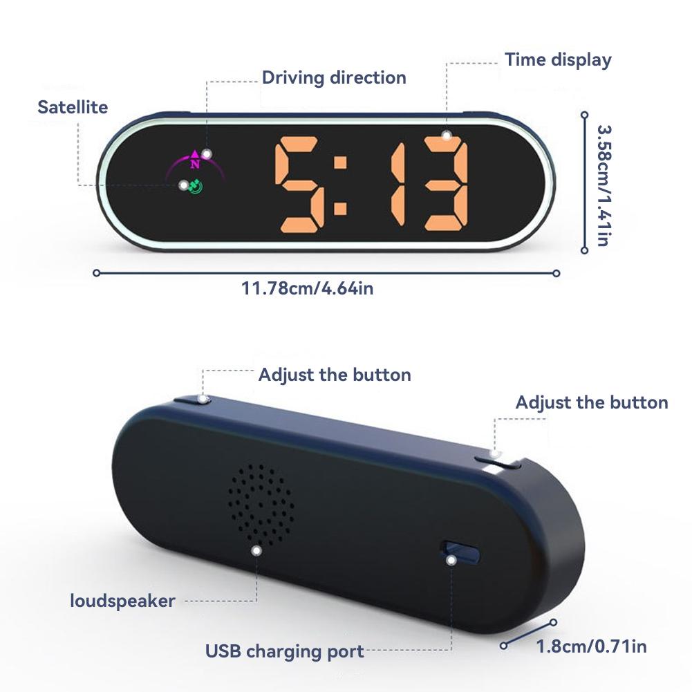 Новый цветной дисплей GPS цифровой спидометр часы HUD дисплей сигнализация превышения скорости переключатель км/ч миль/ч для всех автомобилей рождественский подарок