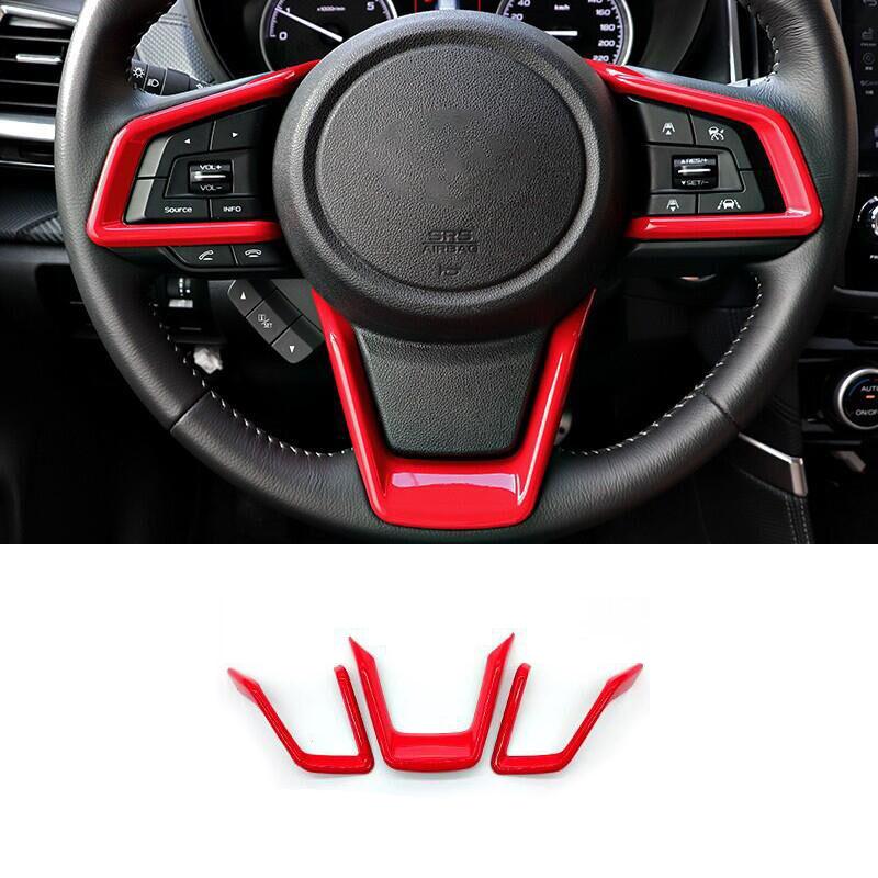 For Subaru Forester SK XV Crosstrek GT Outback Legacy BS BT Steering Wheel Cover Trim Interior Decorative Accessories