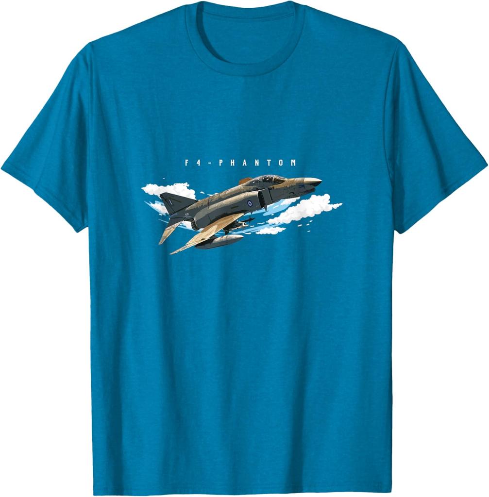 F Phantom Jet Shirt Vintage Machine Veteran Pilot Tee TShirt Short Sleeve Casual Cotton Shift