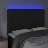 VidaXL LED Headboard Bedroom Furniture Double Bed Accessory Head of Bed Frame Interior Black 3122816