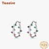 Tancise 925 Sterling Silver Zircon Earrings Drop Earrings For Women Wedding Party Gifts
