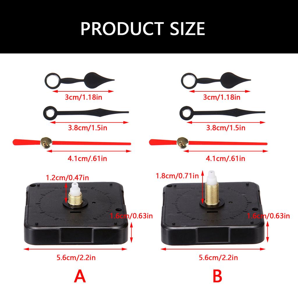 Бесшумные кварцевые часовые механизмы, комплекты, мотор и стрелки часов, работающие от батареек для творческих проектов по изготовлению часов