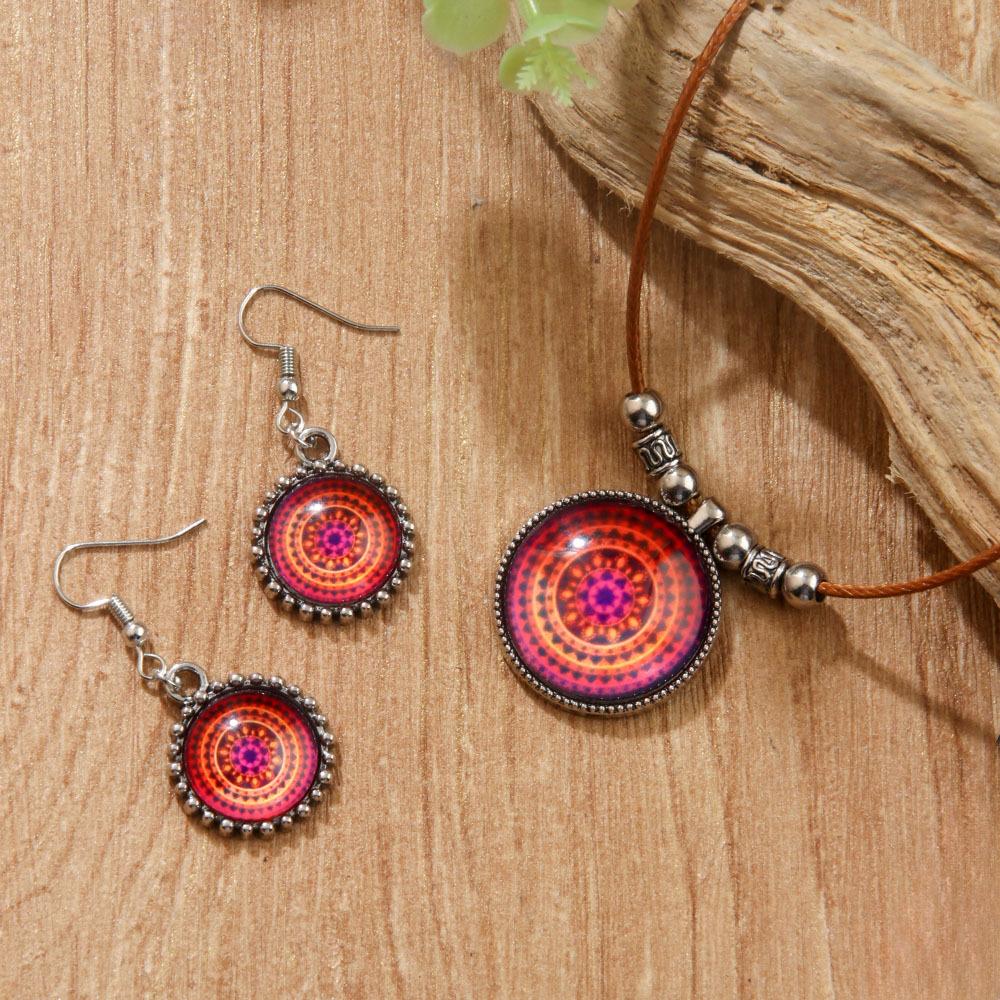 Стеклянное ожерелье Boho Evil Eyes Rope для женщин и мужчин, цветное ретро-цветочное турецкое ожерелье Lucky Eye, цепочка для ключицы