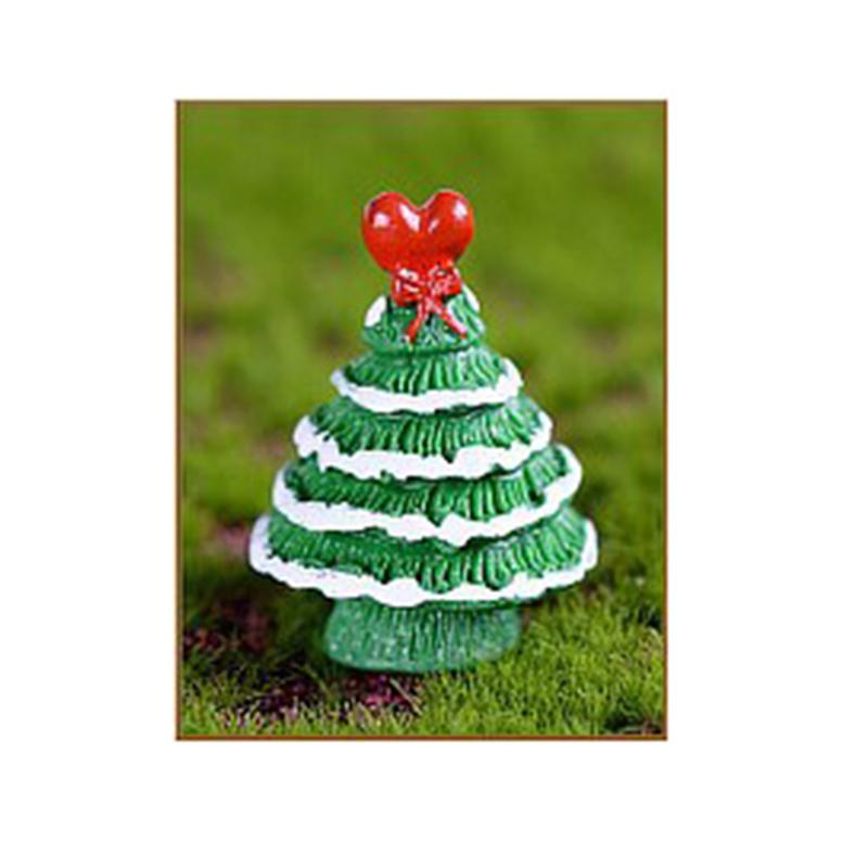Mini Christmas Tree Couple Figurine Doll Garden Decor Ornament Kid Toy Miniature Landscape Christmas Decorations for Home