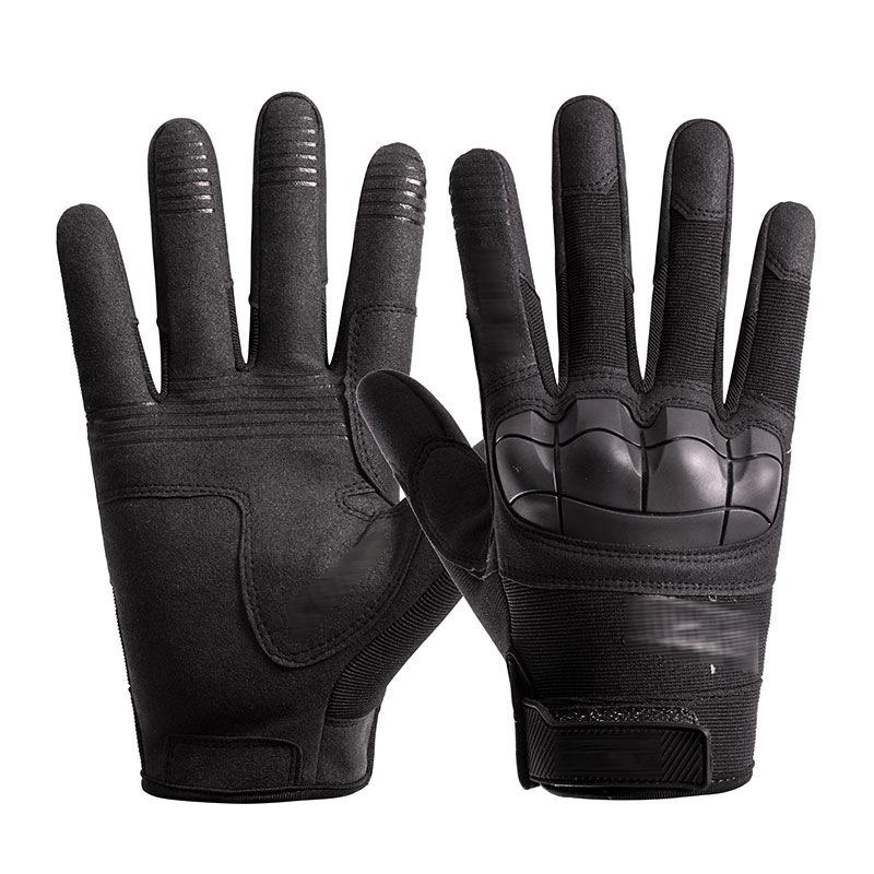 Seal Black Hawk Soft Shell Gloves, Men Anti-Slip Full-Finger Motorcycle Cycling Training Gloves