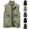 Men's Multi-Pocket Outdoor Sports Vest Waterproof Quick-Drying Casual Waistcoat Functional Vest