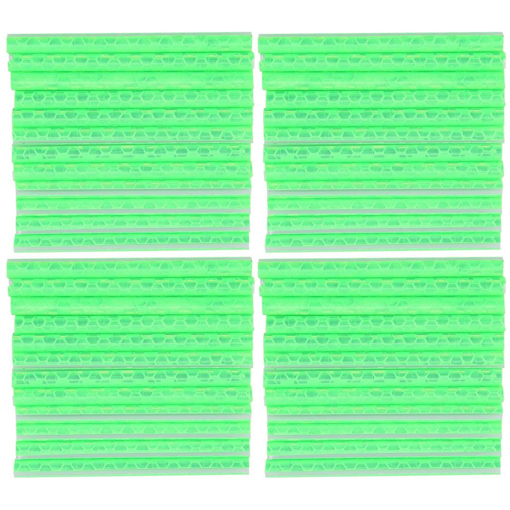 4 шт. Светоотражатели на спицы велосипеда Велосипедные Предупреждающие Светоотражающие Клипсы Трубка (зеленый)