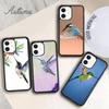 Красивый чехол для телефона с колибри для iPhone 11 12 13 14 Pro Max mini X XR XS SE 2020 6S 7 8 Plus Samsung Galaxy S21 S22 Cover shell