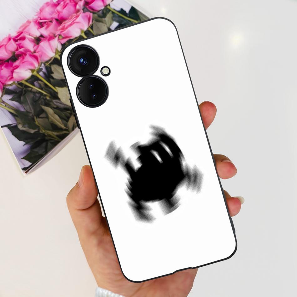 Для Tecno Spark 9 Pro KH7 KH7n Милый Мультяшный Чехол Для Телефона Для Tecno Spark 9Pro Черный Силиконовый Мягкий ТПУ Чехлы