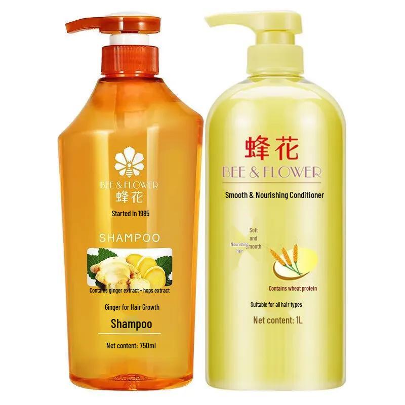 Bee & Flower Ginger Shampoo & Wheat Conditioner Set