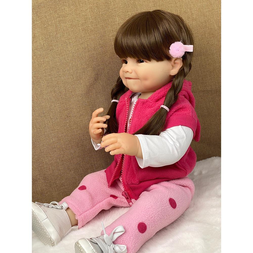 Реалистичные куклы Reborn Baby Girl, Бетти Рая, наклеенный парик, имитация волос, кукла 55 см, полностью силиконовое тело для купания, 22-дюймовая коллекция, художественная кукла, детские игрушки для игр