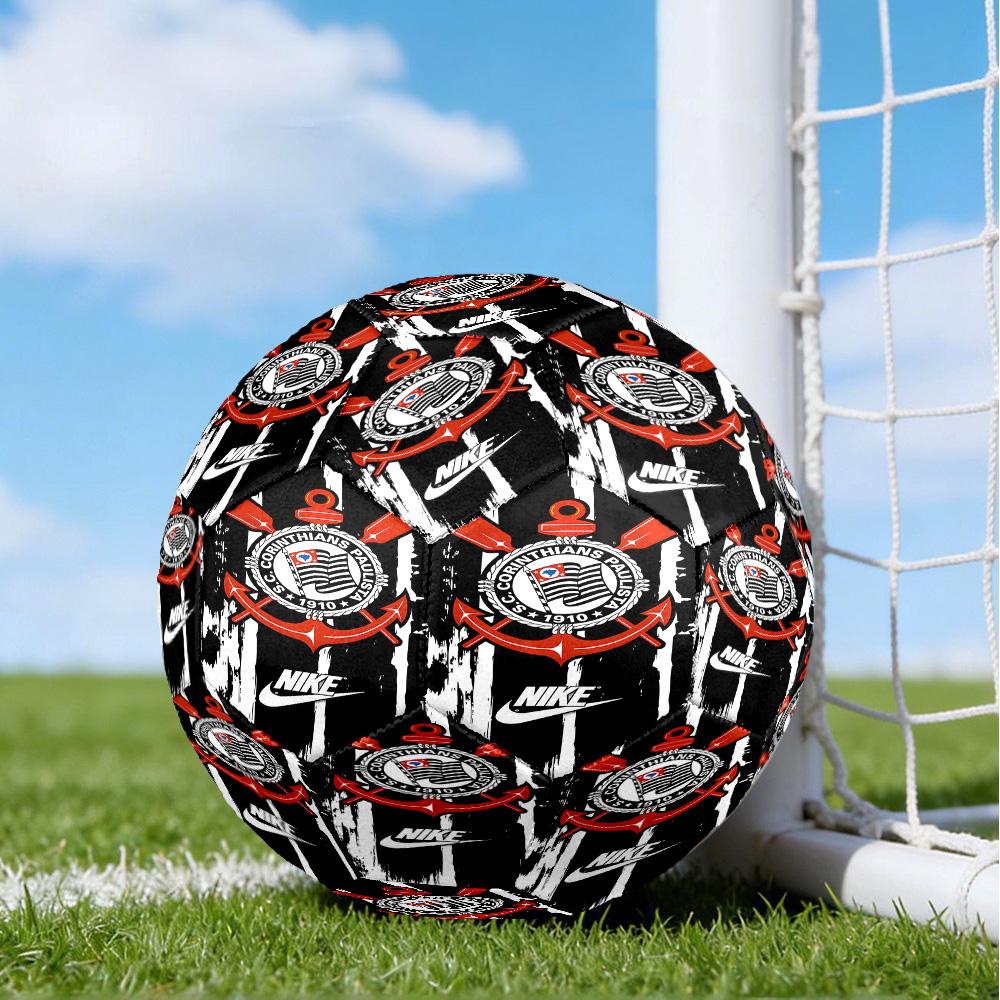 Sport Club Football Crest Printed Size 5 Soccer Balls, High-Quality, Anti-Slip, Protective Football, A Unique Gift , Birthdays, Christmas Gifts