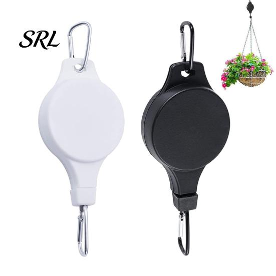 Heavy Duty Pulley System for Flower Pots Plant Hanger, Adjustable Ceiling Hook, Garden Tool Hanging Decorations Retractable Hook Baskets, Bird Feeders
