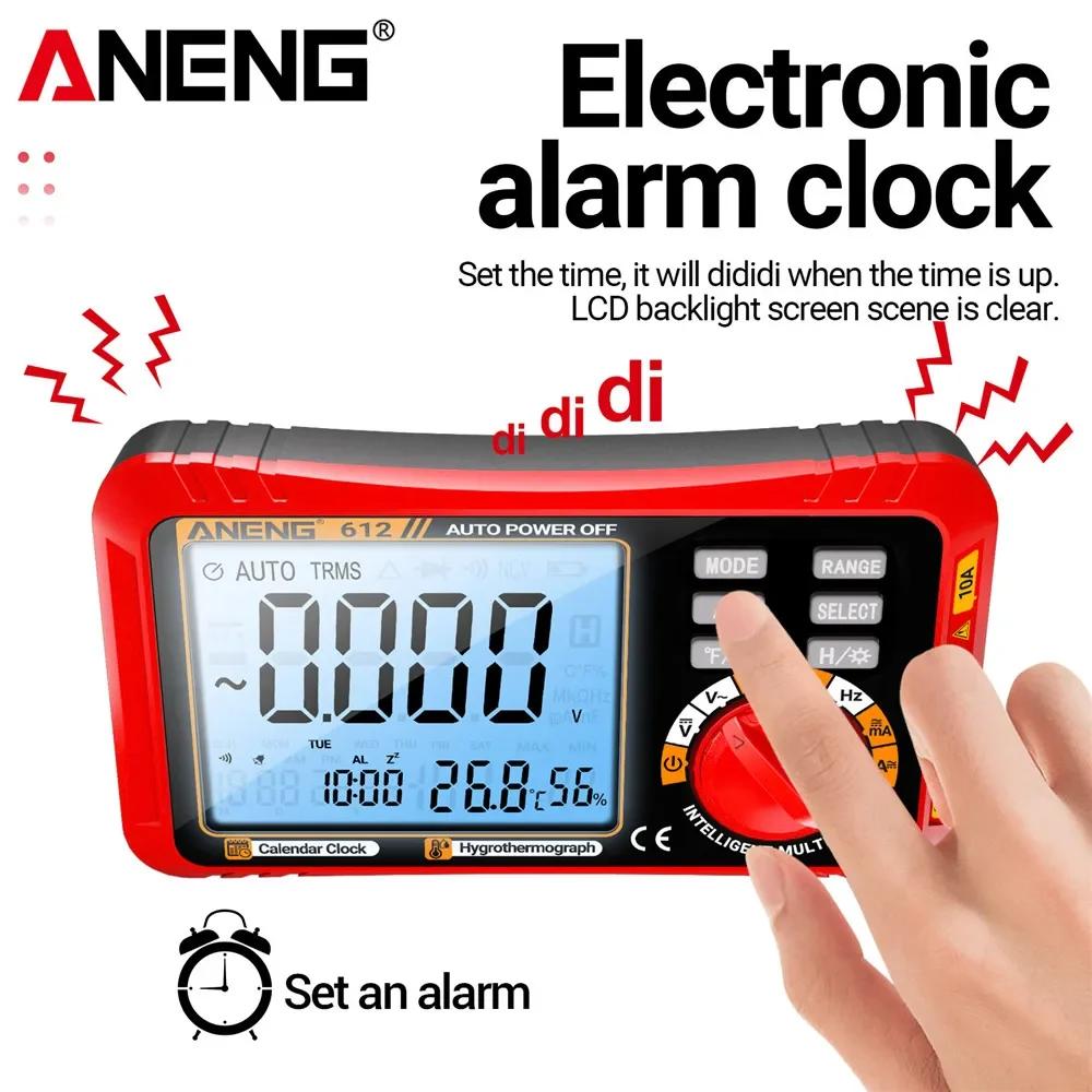 2026 Digital Multimeters 3 in1 ANENG 612 Smart Professional AC/DC Current Voltage Capacitance Measurement Multimetro Test Tools with Digital Display