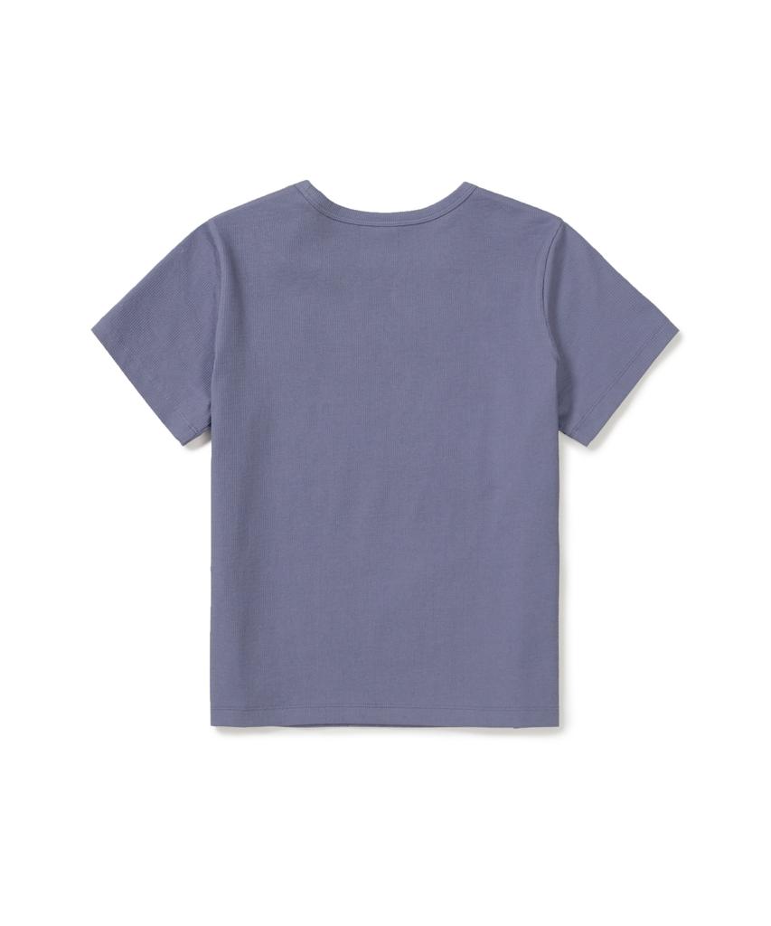 Женская короткорукавная футболка SNOWPEAK APPAREL в рубчик (S26Mwfts39) Пепельно-фиолетовый