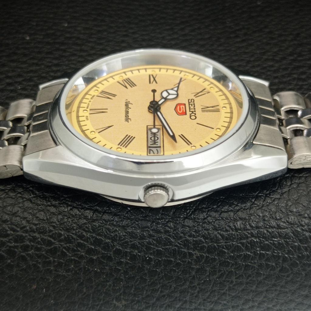 ОТРЕСТАВРИРОВАННЫЕ SEIKO 5 АВТОМАТИЧЕСКИЕ 6309A ВИНТАЖНЫЕ ЯПОНСКИЕ МУЖСКИЕ ЗОЛОТЫЕ ЧАСЫ a442145-1