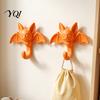 Small Space Storage Organizers 2Pcs 3D Printed Bat Hanging Hooks, Decorative Wall Hangers for Keys Mounted Hooks Bedroom Towels Bags, Adhesive
