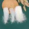 50Pcs Color Full Soft Big Floating Feather Goose Feather Diy Color Feather Headdress Craft Decorative Material