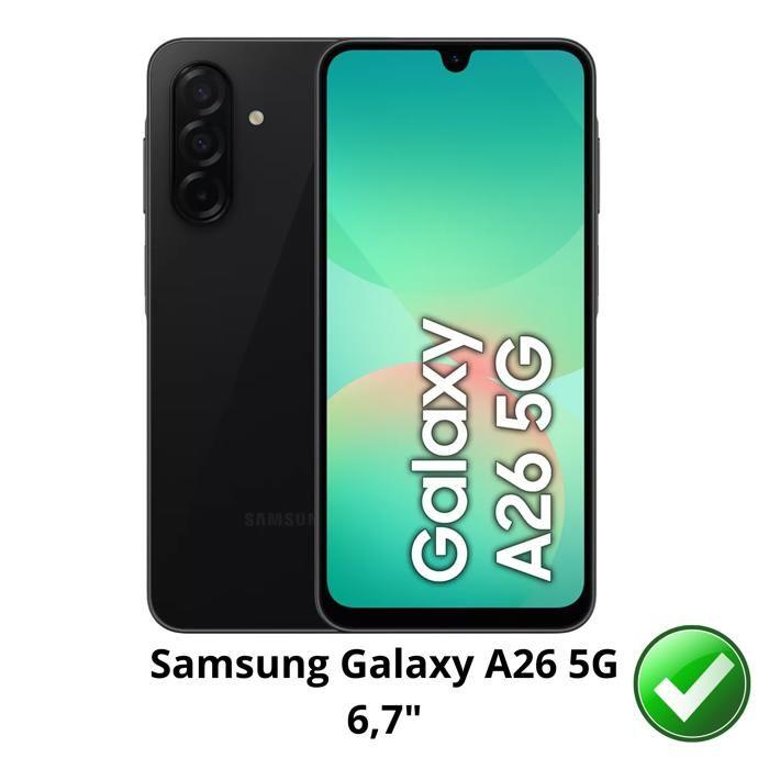 Verre Trempé pour Samsung Galaxy A26 5G et Protection Caméra [Pack 2] Film Vitre Protection Phonillico®