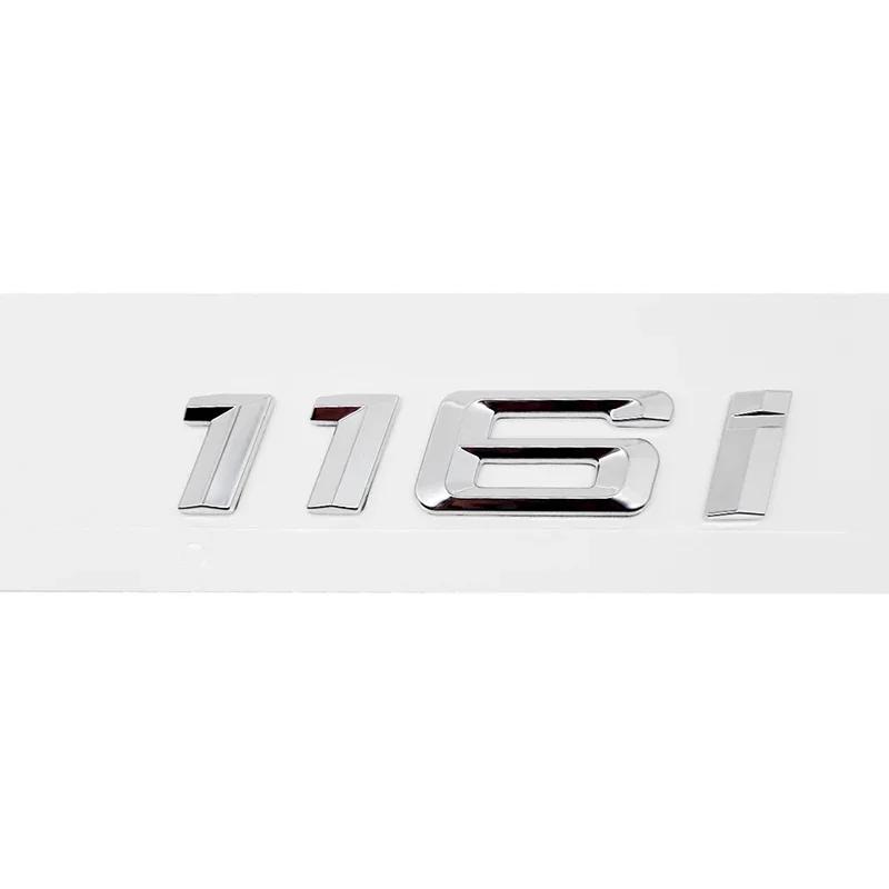 ABS Car Rear Trunk Letters Logo Badge Emblem Sticker For BMW 1 Series 116i 118i 120i 125i 130i 135i 140i E81 E82 E87 E88 F20 F21 CL3