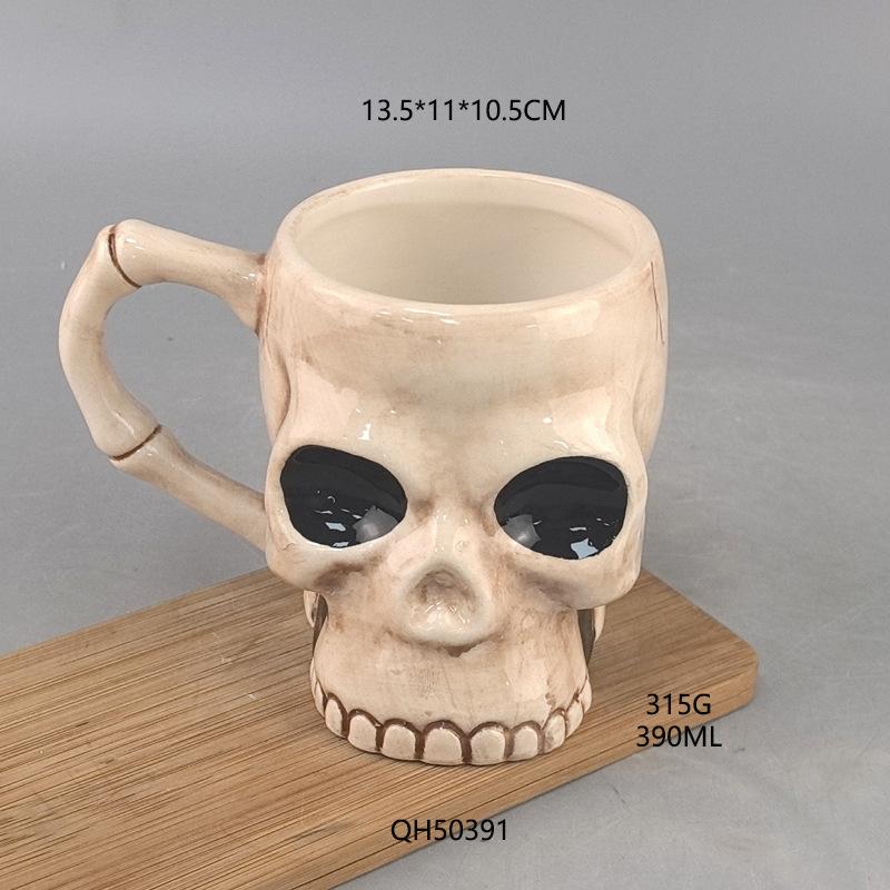 Cute Pumpkin Cup Ins Ghost Festival Zombie Cup Orange Mug Coffee Cup Personalized Ceramic Set
