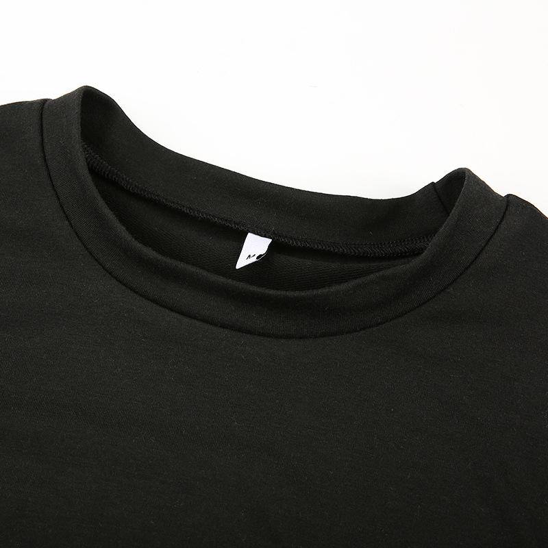 Women Dragon Print Hoodies Fashion Casual Female Loose Short Top Pullover Sweatshirts Streetwear New Autumn Outfit