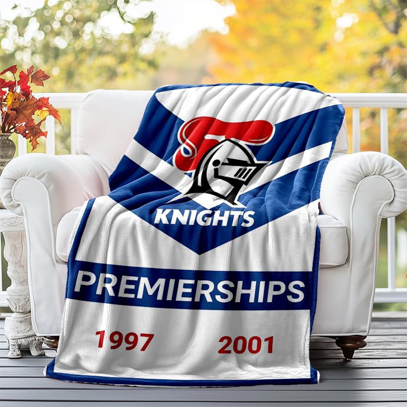 Knights Flannel Blanket Soft All-Season Throw, Design for Camping, Car Travel, Hiking Sofa, Bed, Office Perfect Gift for Parties