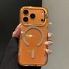 Чехол-подставка с блестками и магнитом для iPhone 17 16 15 14 13 Pro Max Plus Ударопрочный Для беспроводной зарядки MagSafe Прозрачная крышка