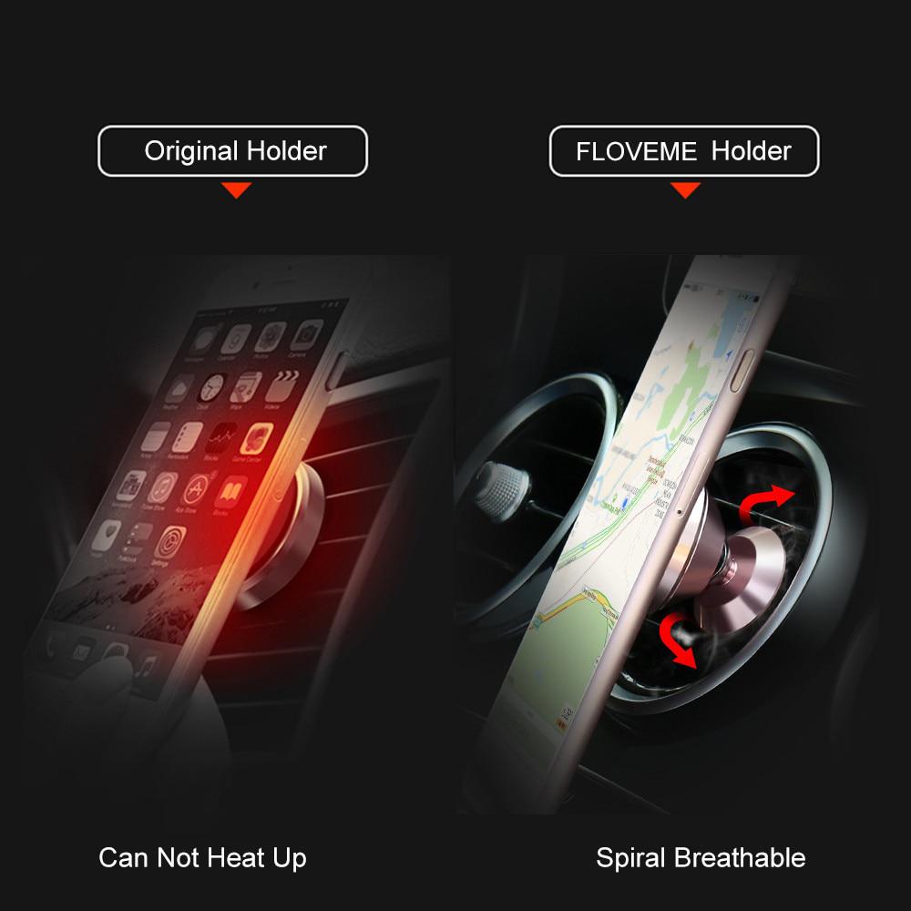 Magnetic Car Phone Holder, Universal Mobile Phone Holder for Automobiles