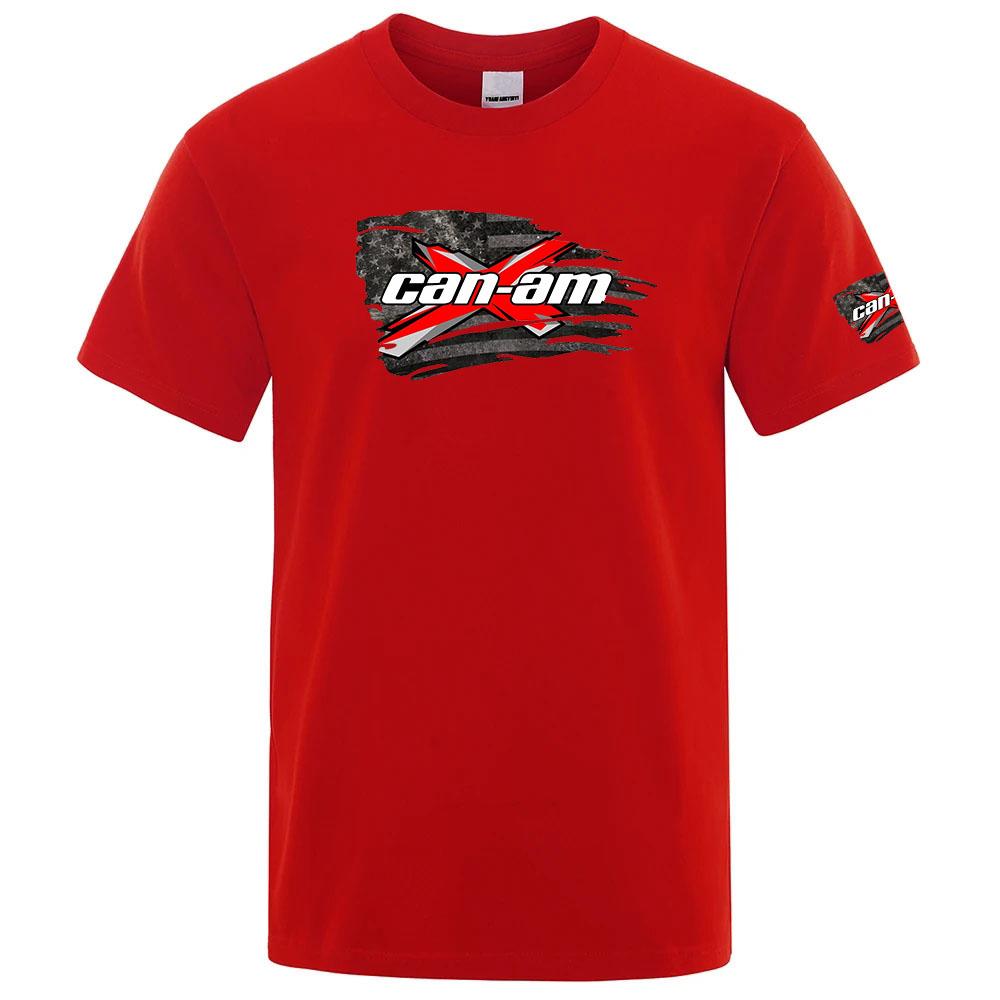 Brp Can Am Motorcycle Print 2026 New Unisexs Summer Ordinary Short Sleeve Sport T Shirt Fitness Breathable Versatile Tops