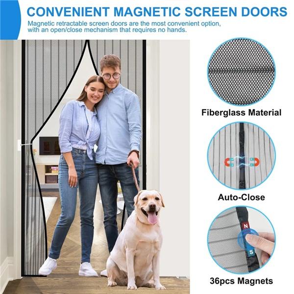Антимоскитные насекомые, мухи, жуки, дверные шторы, сильный магнитный экран, портативная магнитная сетка, москитная сетка, автоматическое закрытие двери для домашнего летнего использования