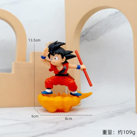 Dragon Ball Детство Маленький Гоку обнимает Пуэр Я Му Чай Маленькие Фигурки Последователей Кукла ПВХ Модель Статуэтка Коллекция Игрушки Украшение Подарок