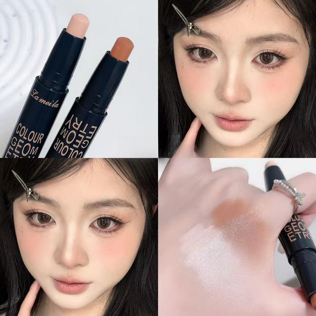 Double-ended Dual-purpose High-light Trimming Stick, Three-dimensional Contour, Nose Shadow, Facial Shape, Brighten and Trimming