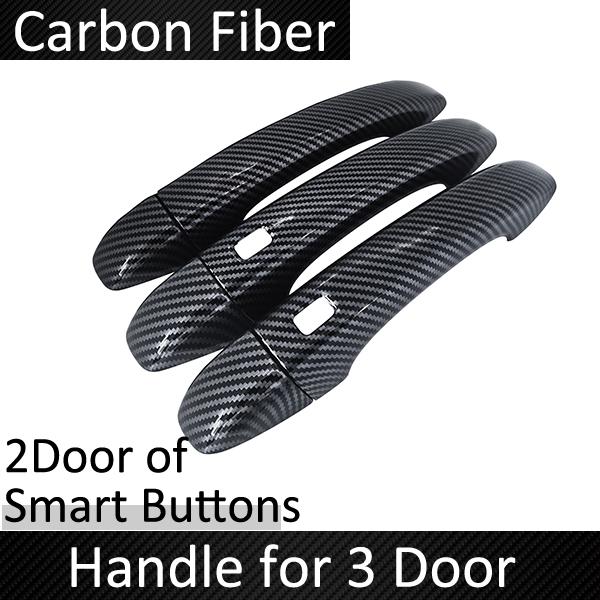 Carbon Fiber Door Handle Cover Fit for Renault Express Van Car External Protective Film Accessories Decorate Stickers
