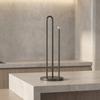 Stable Base Paper Towel Holder Non-slip Easy to Tear Vertical Napkin Dispenser Multifunctional Space Saving