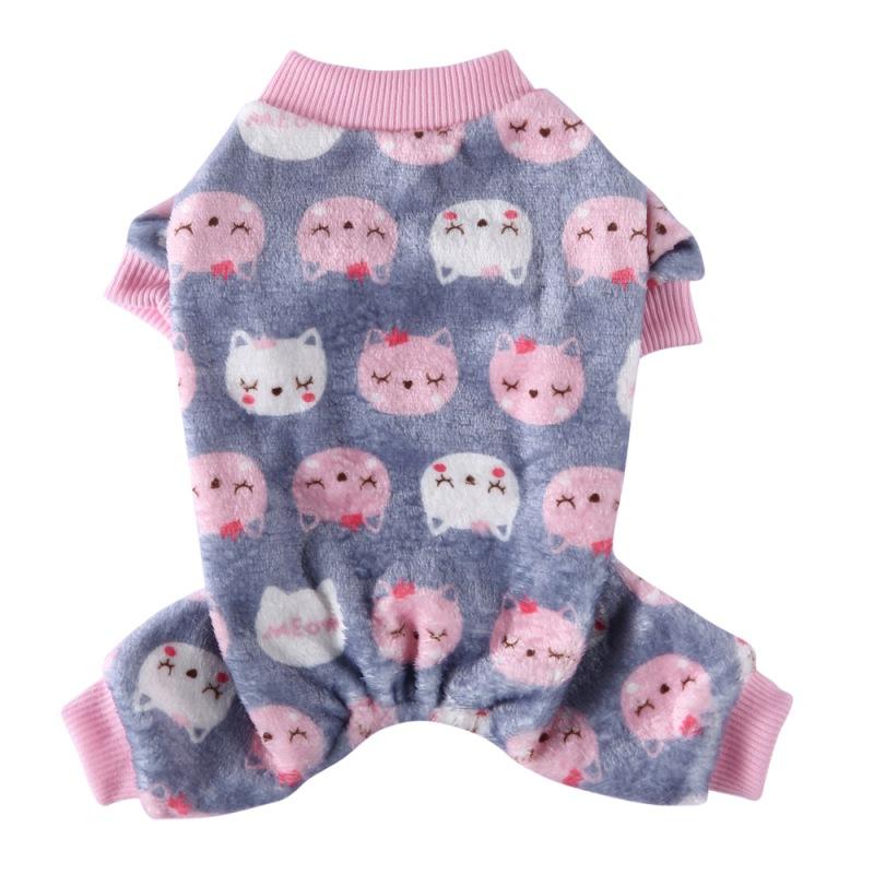 Christmas Dog Print Pajamas, Warm Jumpsuits, Coat for Small Dogs, Puppy, Cat, Chihuahua, Pomeranian, Winter Clothes