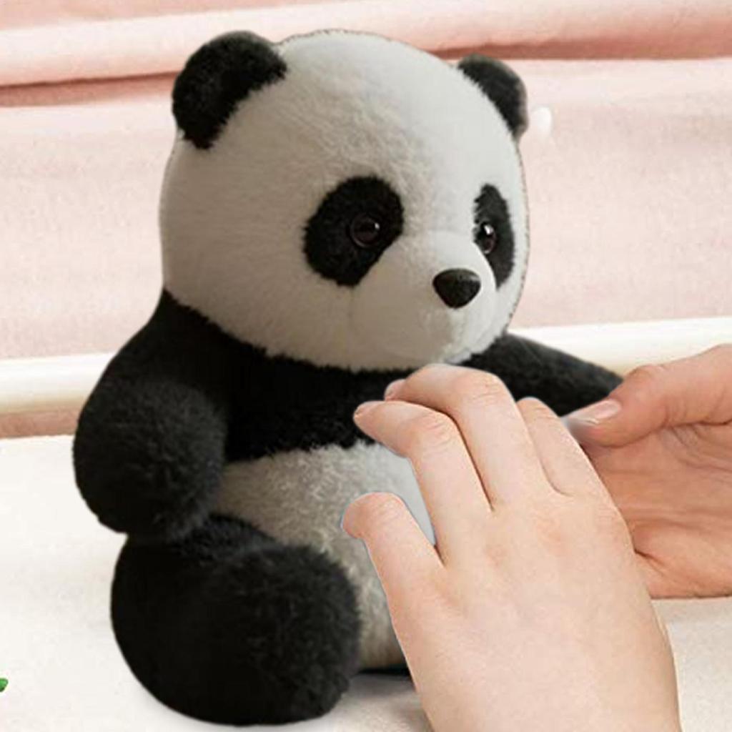 Panda Bear Stuffed Animal Panda Doll Soft Realistic Doll for Emotional Comfort Stress Hug Support Student Psychology Classroom