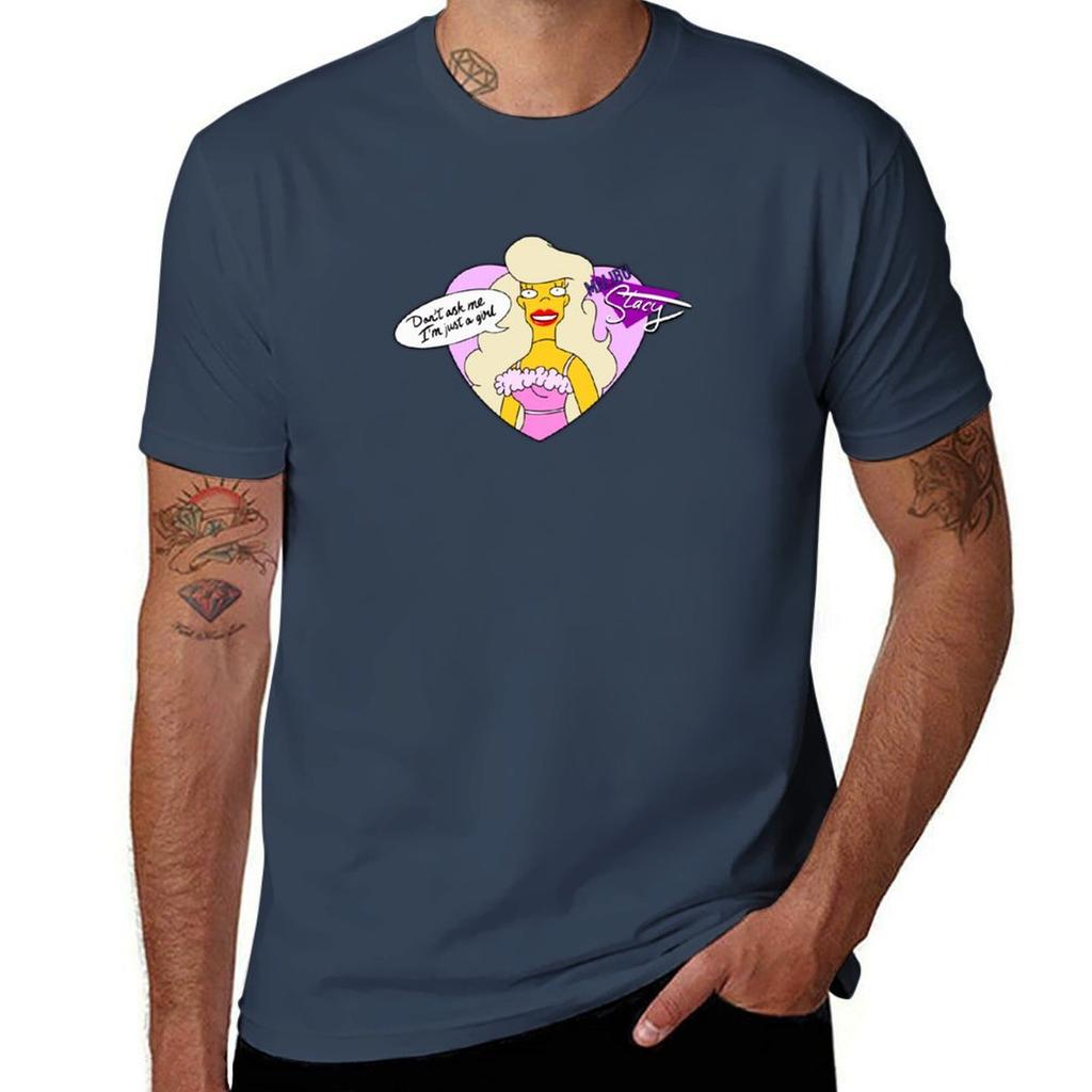 Malibu Stacy Dont Ask Me Im Just A Girl Tshirt Classic Crew Neck Cotton Tshirt