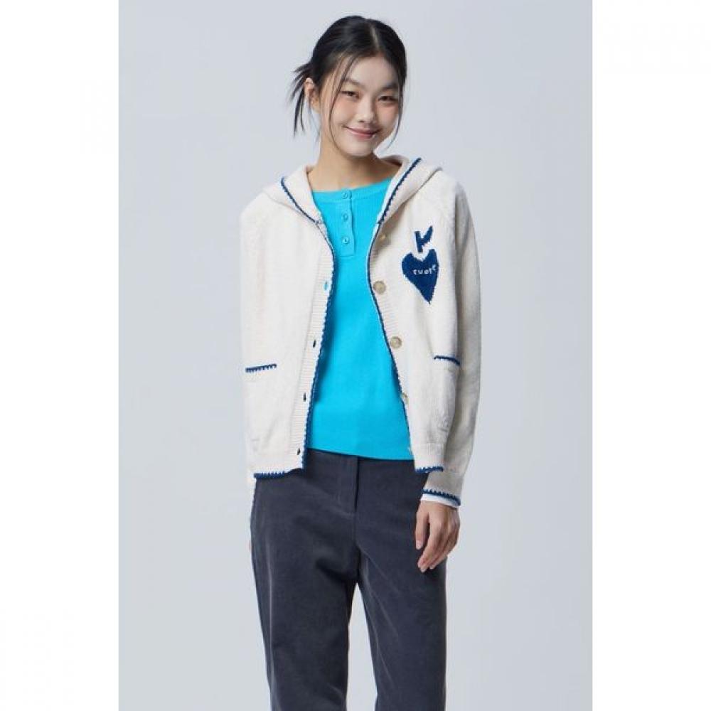 Benetton Кардиган с капюшоном Heart Apple Point Bakcf1611
