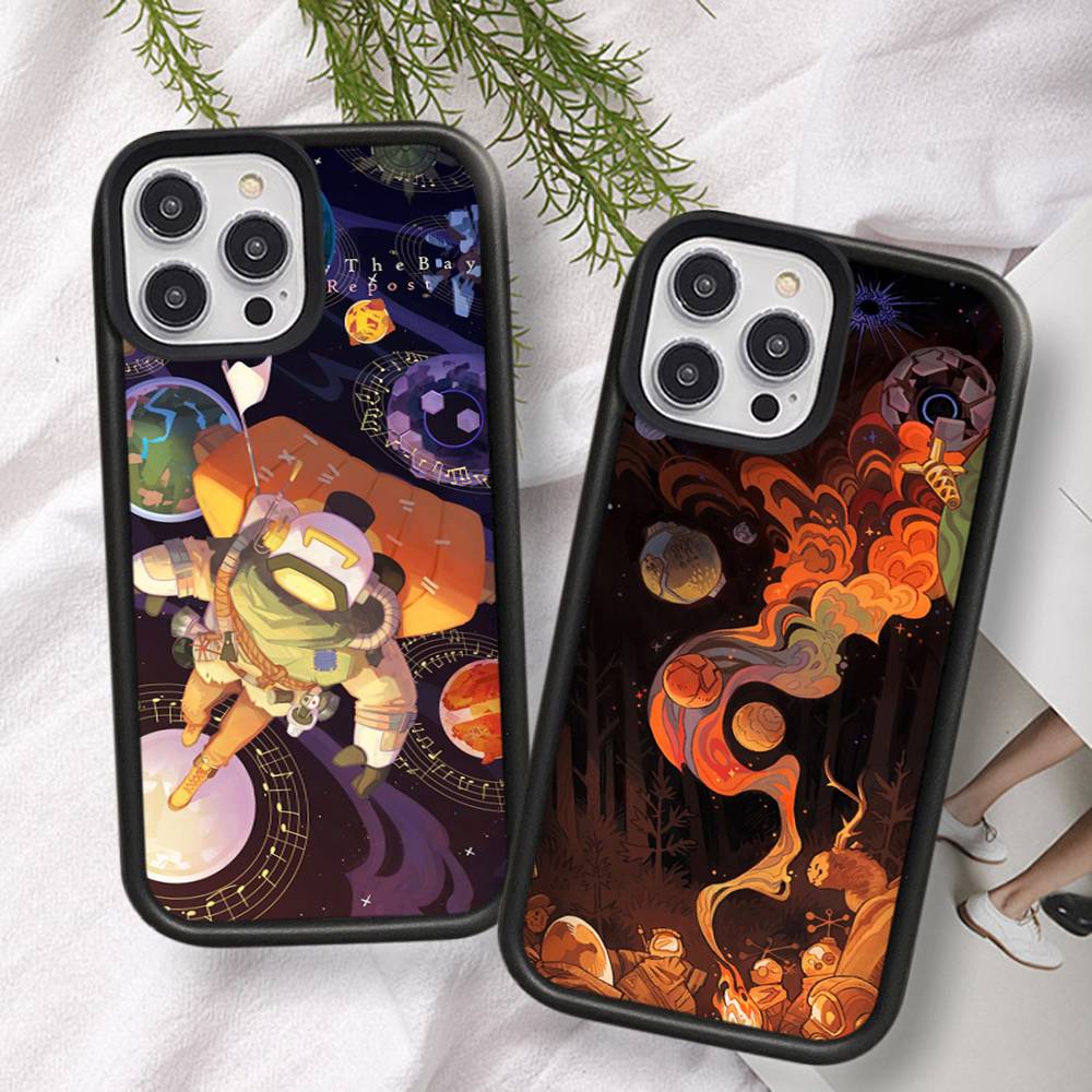 Игровые чехлы для iPhone 11 12 13 14 15 16 17 Pro Max Plus Outer Wilds, противоударные, из TPU+PC, задняя крышка