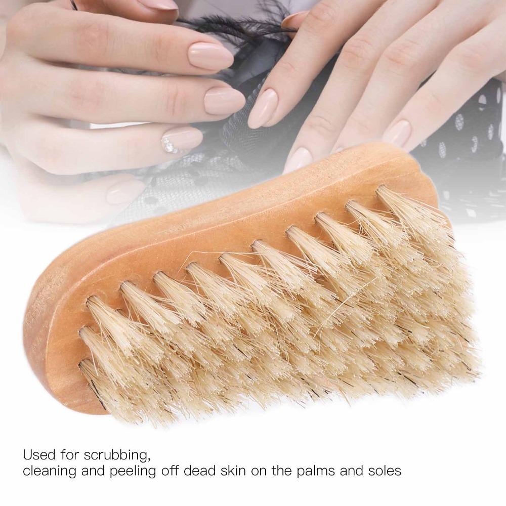 Wooden Wooden Nail Cleaning Brush Original Wood Pedicure Manicure Cleansing Brush Nail Shops