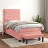 3137994 vidaXL Divan Bed and Mattress Pink 80x200 Cm Velvet